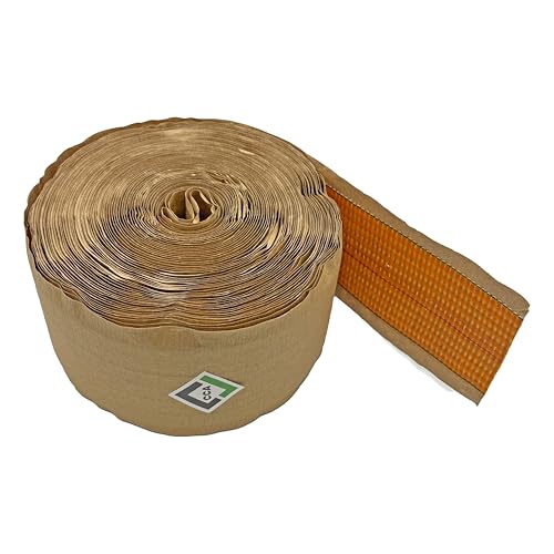 CCA Carpet heat seam Joining Tape - Heat Bond Hot Adhesive Super Seaming Red Stitch 20mtr (66 feet) roll. 100mm wide, Secures joins using a heat seam iron.