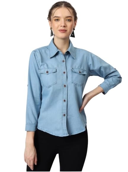 Wingzss Branded Denim Shirt Style Perfection in Denim-picture-52