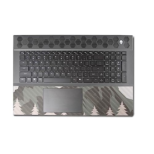 Image of MightySkins Carbon Fiber Skin Compatible with Alienware M18 R1 (2023) Full Wrap Kit - Forest Range | Protective, Durable Textured Carbon Fiber Finish | Easy to Apply & Change Styles | Made in The USA