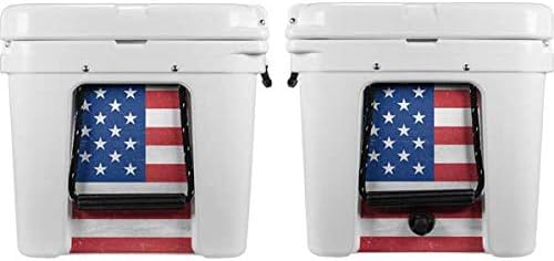 Skinit Decal Skin Compatible with YETI Tundra 65 Hard Cooler - Originally Designed American Flag Distressed Design