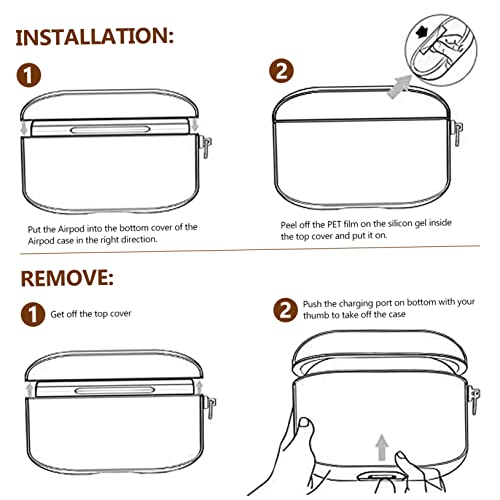 UKCOCO 2 Peças Estojo Para Fone De Ouvido Com Furadeira Case De Fone De Ouvido Sem Fio Estojo Rígido