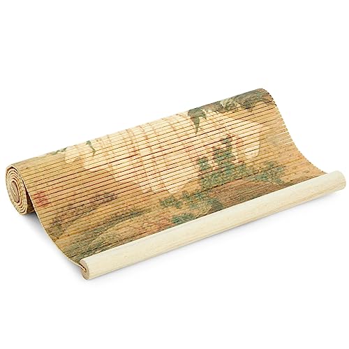 Juvale Asian Wall Decor, 4 Pack Hanging Bamboo Scrolls, Chinese Paintings (10X26 In) #TOP7