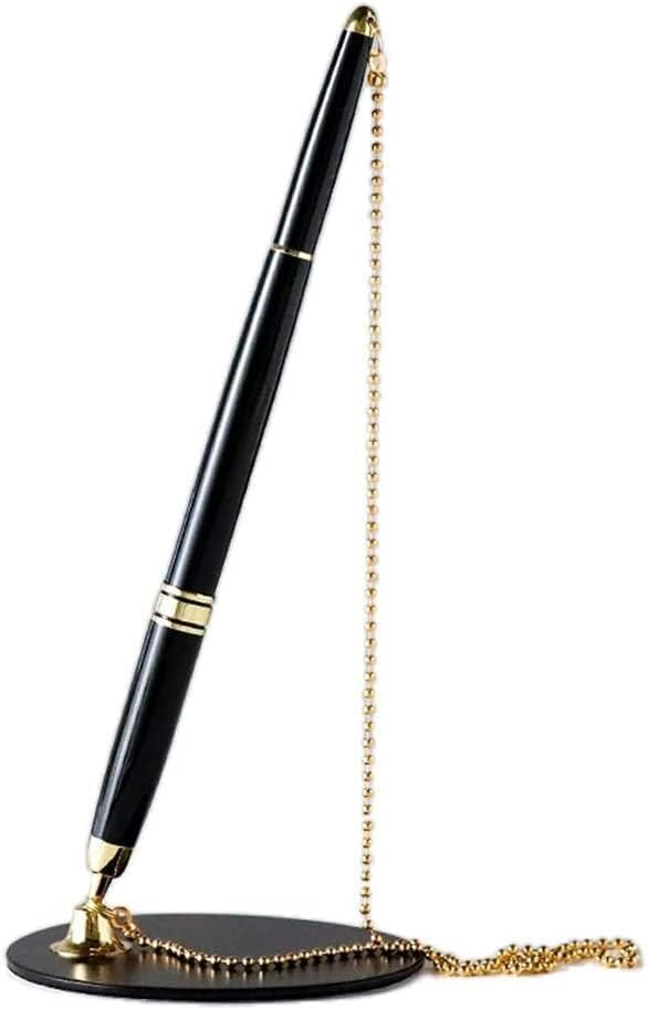 Stylo de bureau à chaîne pour comptoir d'accueil et signature de contrats officiels