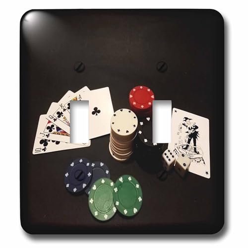 Interrupteur double à bascule poker pour remplacer les plaques blanches