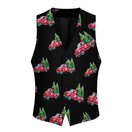 Merry Christmas Novelty Men's Suit Vest Funny Formal Dress Vests Business Waistcoat3