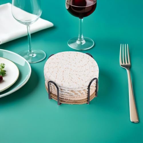 Dessous de verre absorbant Didiseaon avec support pour tasses et verres