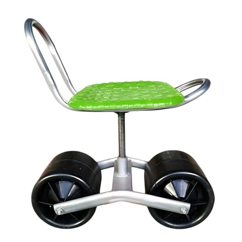 Tabouret de jardin roulant à mobilité aisée pour extérieur