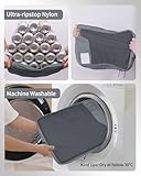 ECOHUB 4pcs Compression Packing Cubes, Suitcases Organiser Bag with Tag, Recycled Travel Bags Organiser for Backpack, Tear-resistant Packing Organiser for Carry On Luggage, Grey (Patent Pending) - Image 4