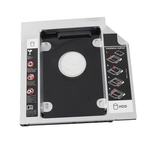 Caja externa de aluminio para CDROM 12.7mm para disco 2.5'' miniatura 4