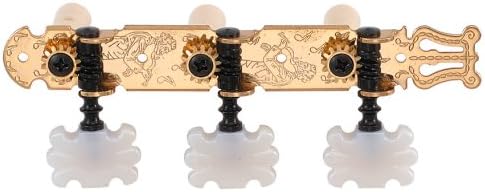 1 Set Classical Guitar tuning keys Machine Heads Tuners Golden Plated & Butterfly Pegs