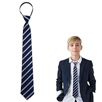 CIATBYYJ Striped Boy Ties Pre-tied Neckties for Boys Kids Adjustable Boys Ties Neckties for Graduation Party School Uniforms Casual