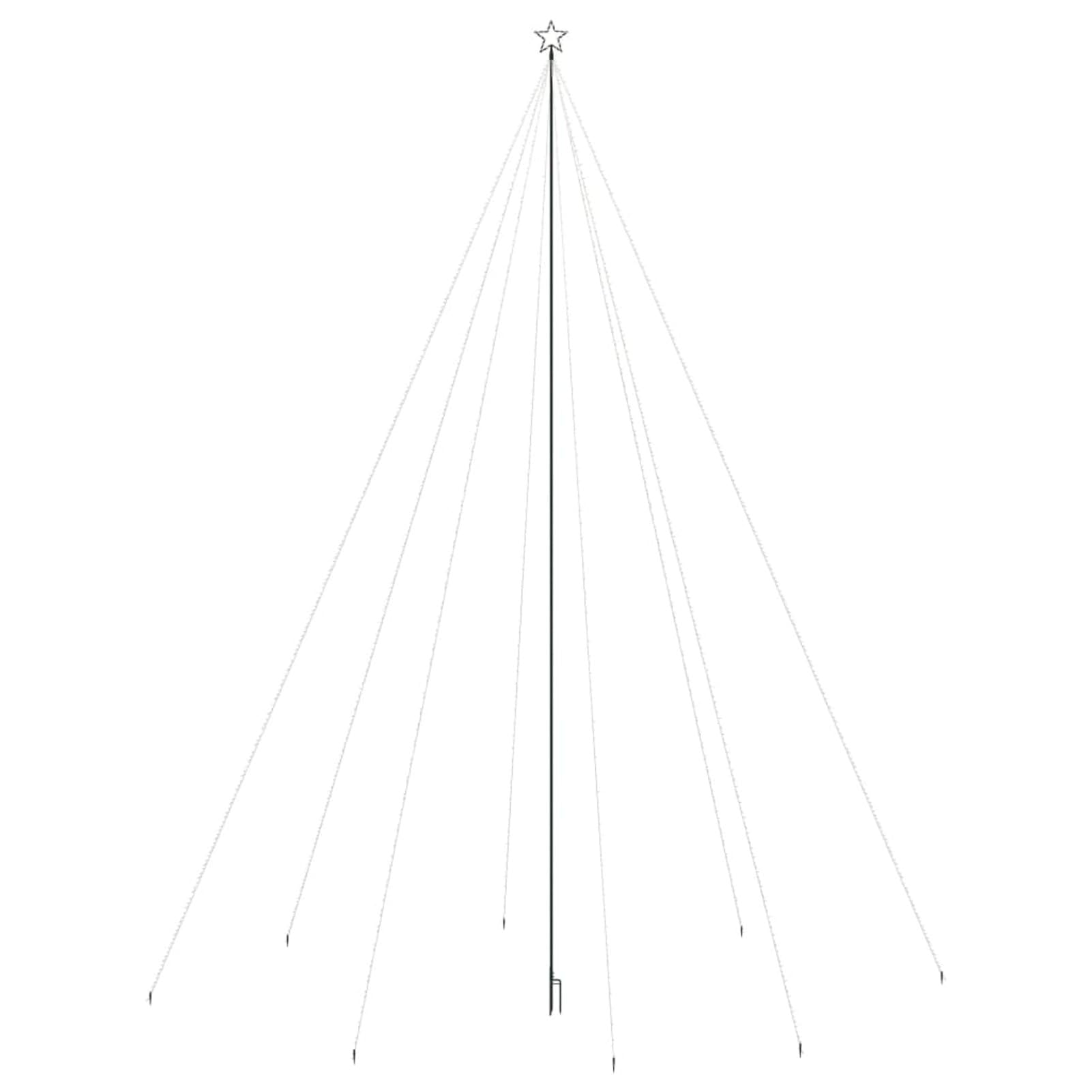 Luci Albero Natale Interni Esterni 1300 LED Bianco Freddo 8 m,Arredo,Decorazioni Natalizie,Alberi di Natale-328761