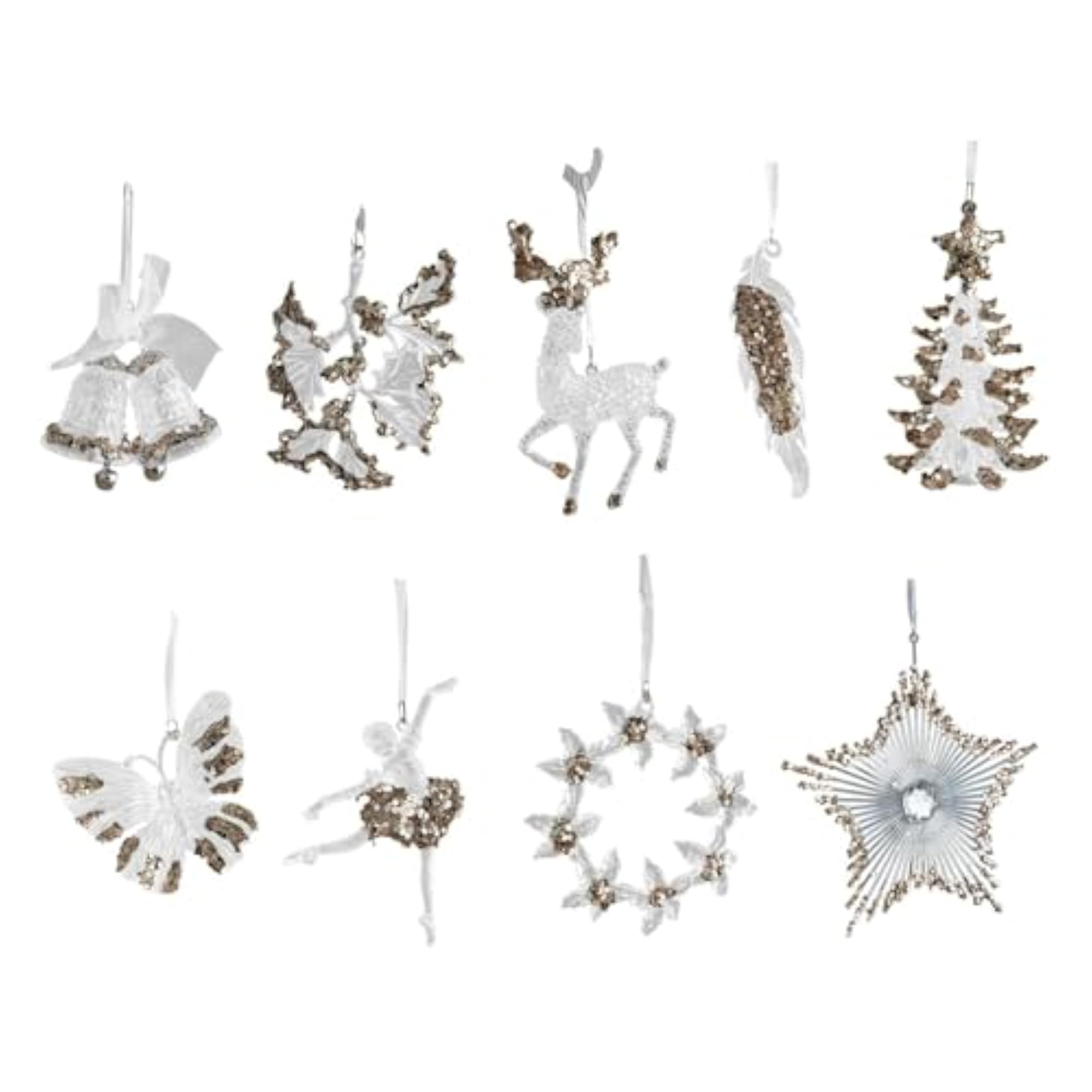 Clear Christmas Ornament for Restaurant Holiday Decor