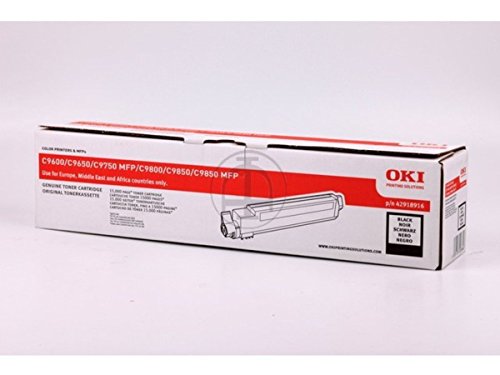 Toner black OKI C 9800 HDTN capacité de 15000 pages pour textes nets