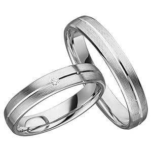 JC Zilveren Trouwringen Ringen Heren 925 Sterling S002 (prijs per paar)