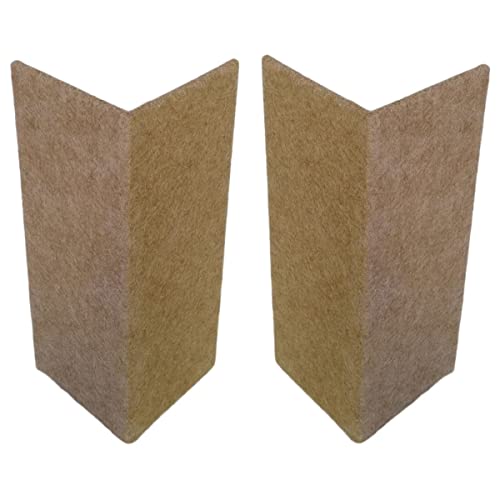 Arranhador para Gatos de canto Sofá Gatto Karino - Kit 2un Carpete 15cm x 40cm Cor:Bege Castor