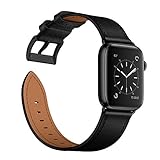 Arktis Lederarmband kompatibel mit Apple Watch (Series 9, Series 8, Series 7 mit 41 mm) (SE, 6, 5,...