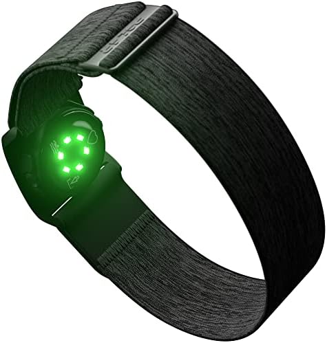 Polar Verity Sense - Optical Heart Rate Monitor Armband for Sport - ANT+ and Dual Bluetooth HRM - Waterproof HR Sensor with only One Button - Compatible with Peloton, Zwift and other apps, black-grey