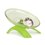 Reshiho Hamster Wheel Silent Hamster Exercise Wheel Running Spinner Hamster Flying Saucer for Hamsters Gerbils Mice and Other Small Pets (Green)
