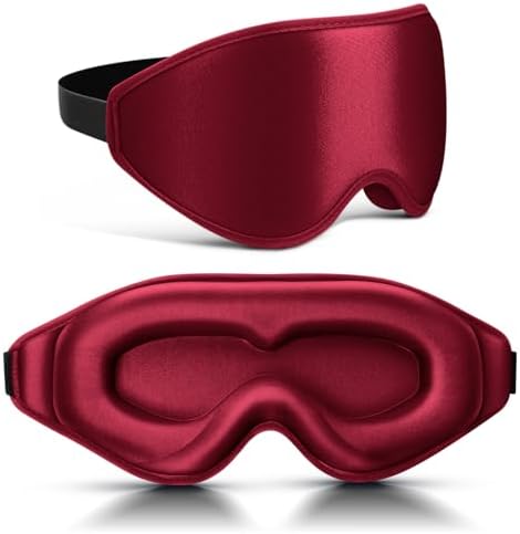 Amazon.com: FlyCoco 99% Fully Block Out Light Eye Sleep Mask, 3D Deep ...