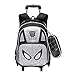 MODRYER Kinder Rucksack Set Spider-Man Trolley Schultasche Luminous 6 Räder Rucksack Kind-Mädchen-Jungen-Kursteilnehmer Daypack Lunch-Paket für Reise,Grey