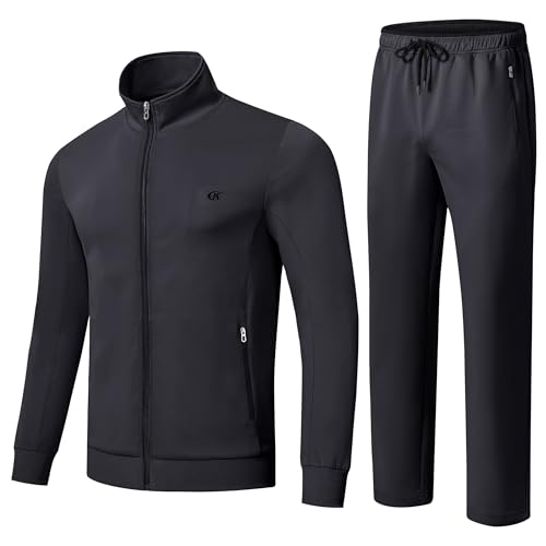 Huayuzh Trainingsanzug Herren 2 Piece Trainingsanzug Set Sportanzug...