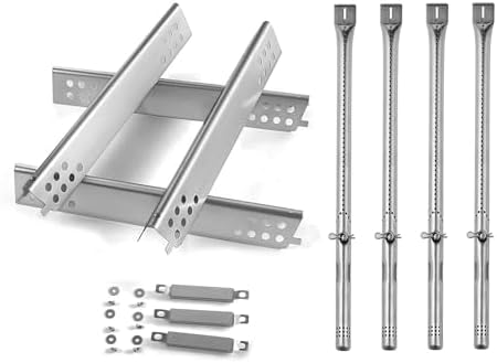 463342118 Grill Replacement Parts for Charbroil Performance 4 Burner Gas Grill Parts G470-0004-W1A G470-5200-W1 463342119 Char Broil G321-4C00-W1 463377319 463332718 463376017 Heat Tent Burner Tube