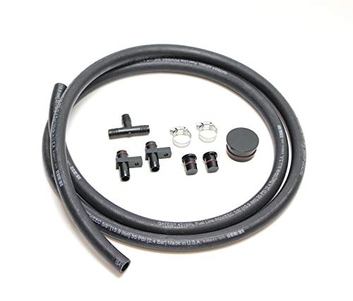PCV Reroute Kit W/Resonator Plug For 04.5-10 GM 6.6 6.6L Duramax Diesel LLY LBZ LMM