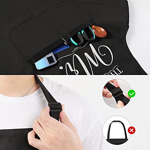 Masgalacc Gifts For Couples, Mr And Mrs Aprons, Bridal Shower Gifts, Valentine's Day, Engagement, Wedding, Birthday Gifts For Couples, Funny Aprons With Dish Towel, Oven Mitts, Pot Holder & Keychain #TOP6