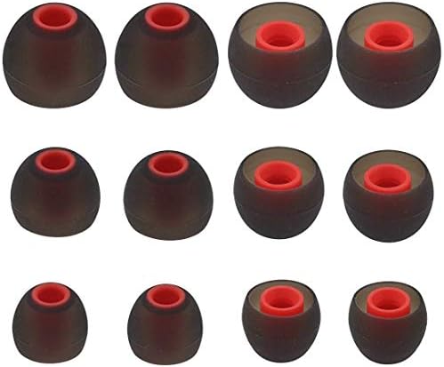 Replacement Ear Tips Earbuds Silicone Buds for Senso, Otium, Hussar Bluetooth Headphones, 6 Pairs,S/M/L