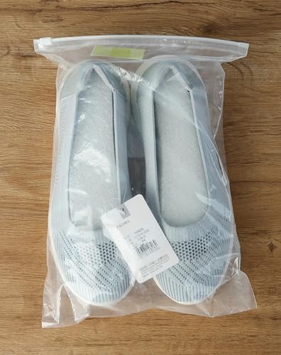 TIOSEBON Womens Slip On Loafers Lightweight Low-Top Flat Breathable Casual Mesh Walking Shoes 3.5 UK Aqua Blue - Image 9