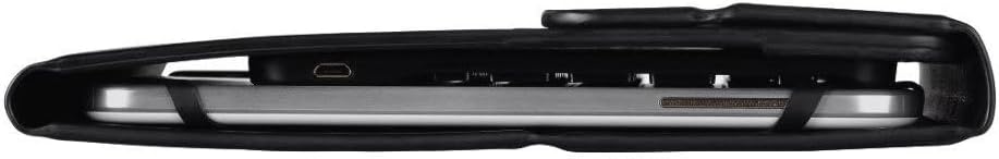 Side view of Hama KEY4ALL X3100 keyboard and tablet in its protective case
