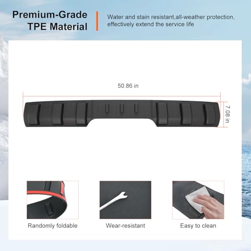 Image of powoq Rear Roof Protector Compatible with 2015-2020 Ford F150 Truck Cab Roof Protector Replacement for 2015-2020 Ford F-150 Accessories