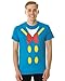 Disney Donald Duck Shirt Men's I Am Donald Costume Classic Cartoon Adult Licensed T-Shirt (X-Large) Turquoise