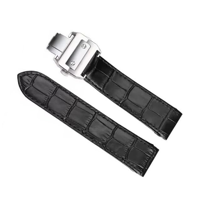 Bracelet montre cuir pour Cartier Santos 100 remplacez votre fermoir