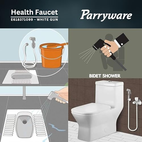 Image of Parryware Health Faucet PVC Gun WITHOUT HOSE AND HOOK | Economical Toilet Spray Gun /Bidet Spray Gun (E618371099)