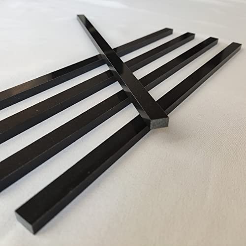 Geoona 15 Pcs Marble Tile Edge Trim,12 Inch Marble Pencil Liner Both Side Polished For Bathroom, Backsplash, Kitchen, Tile Shower (15 - Black) #TOP7