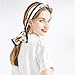 Relang Satin Scarf Mulberry Silk Printed Head Wrap Hair Band 7