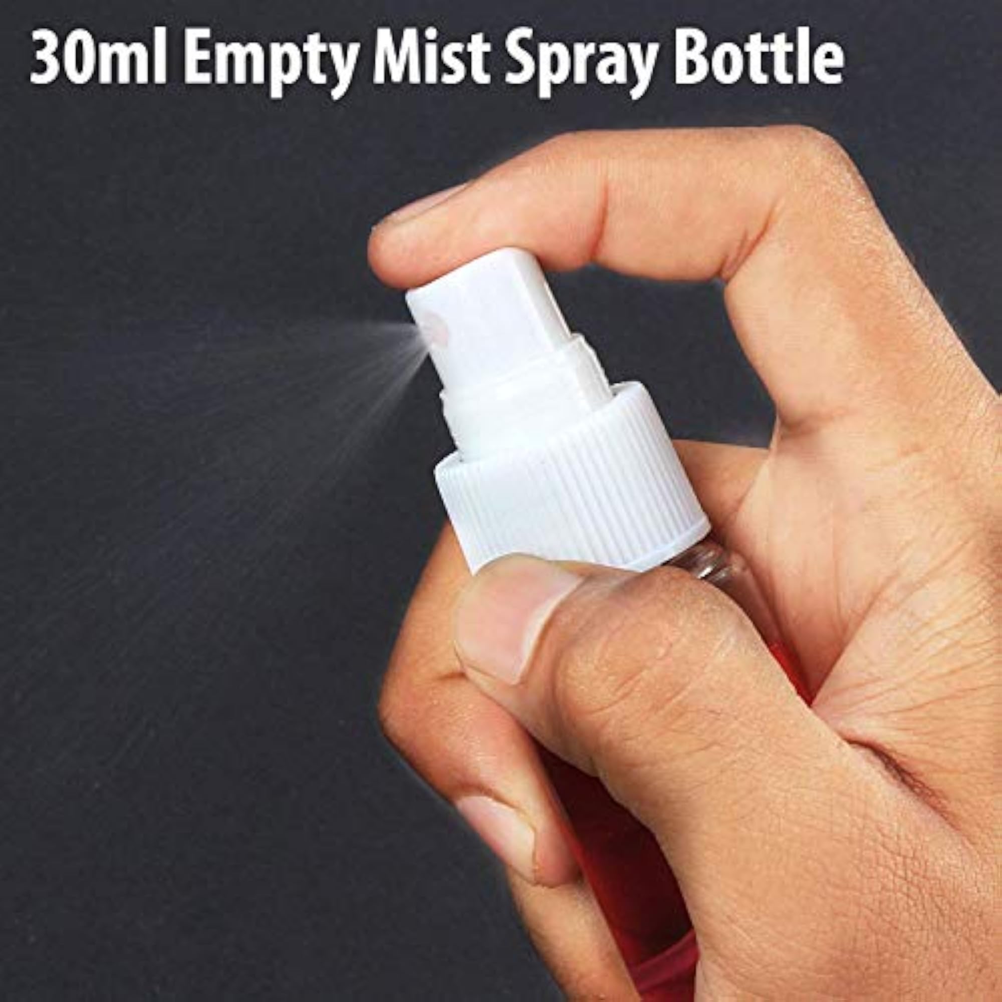 12pcs 30ml Empty Plastic Transparent Refillable Spray Bottles
