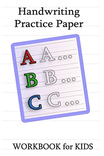 Handwriting Practice Paper Workbook For Kids :: Handwriting Practice Paper Notebook with Dotted Sheets for Kids and Students to Improve Writing Skills 20 Pages, 6 x 9, Soft Cover, Matte Finish Gift