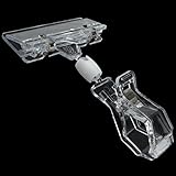 TEKEFT Plastic Merchandise Sign Clip Rotatable Pop Clip-on Holder Stand Price Display Holders Pack o