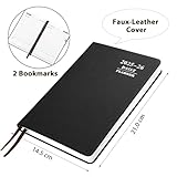 A5 Academic Diary 2025-2026 Page a Day, A5 Diary Day Per Page, Planner Appointment Books, Daily Planners for School Office Supplies - Black - Image 2