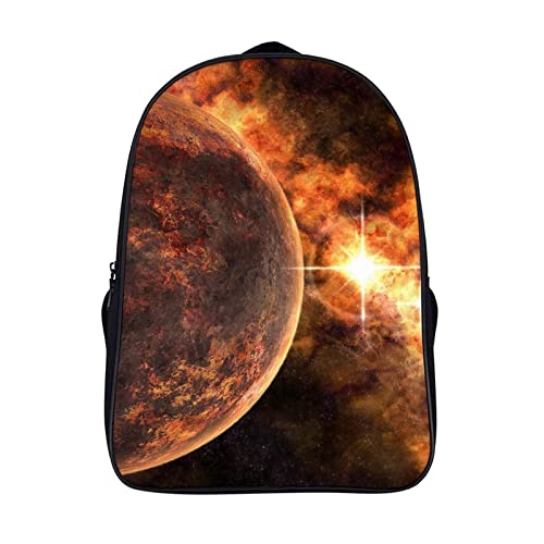 Sac d'école 3D cool planète résistant pour soulager le dos des enfants