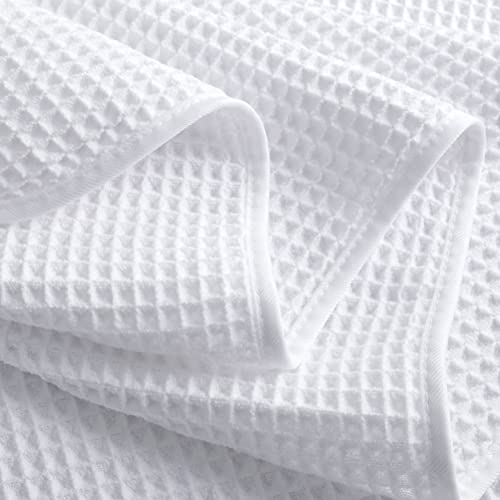 POLYTE 430 GSM Microfiber Oversize Quick Dry Lint Free Bath Towel, 60 x 30 in, 4 Pack (Waffle Weave) by POLYTE - Image 8