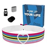 Genderflux Heart Stoffarmband - Unisex LGBTQ Armband - Handgemacht - 100% Wasserfest & Verstellbar - Freundschaftsarmband für Frauen und Männer - Geschenkidee für LGBTQ Community