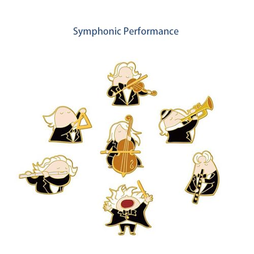 Image of Musical Enamel Pin Music Brooch Music Badge for Backpack Clothing Hat Decoration