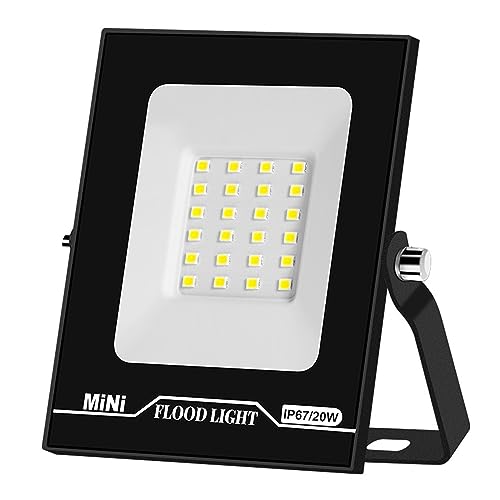 Projecteur Extérieur LED 20W Anti-Pluie Éclairage Étanche IP67 pour Sécuriser l'Entrée du Garage