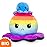 TeeTurtle - Original Reversible Big Octopus Plushie - Rainbow Stripe + Black Sparkle - Huggable and Soft Sensory Fidget Toy Stuffed Animals That Show Your Mood - Gift for Kids and Adults!