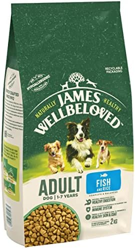 James Wellbeloved Complete Hypoallergenic Adult Dry Dog Food Made With 100% Natural Ingredients and One Source of Animal Protein (Duck) with Highly Digestible Rice, 2 kg