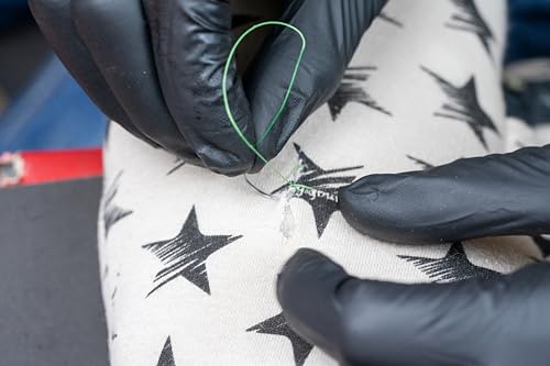 MJW Nahtfäden – 15 Stück, idealer Naht-Übungsfaden für Studenten, Nahtübungen – 4/0 geflochtene und monofile Übungsnähte